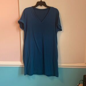 Teal  Tshirt Dress w/pockets